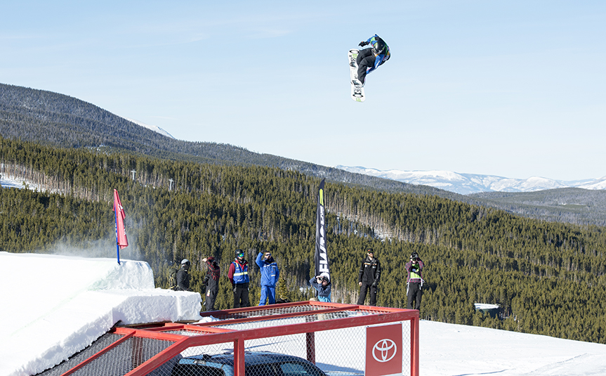 Monster Energy's Stale Sandbech Helped Team Rome Take Third Place for the Snowboard Team Challenge at Dew Tour Breckenridge