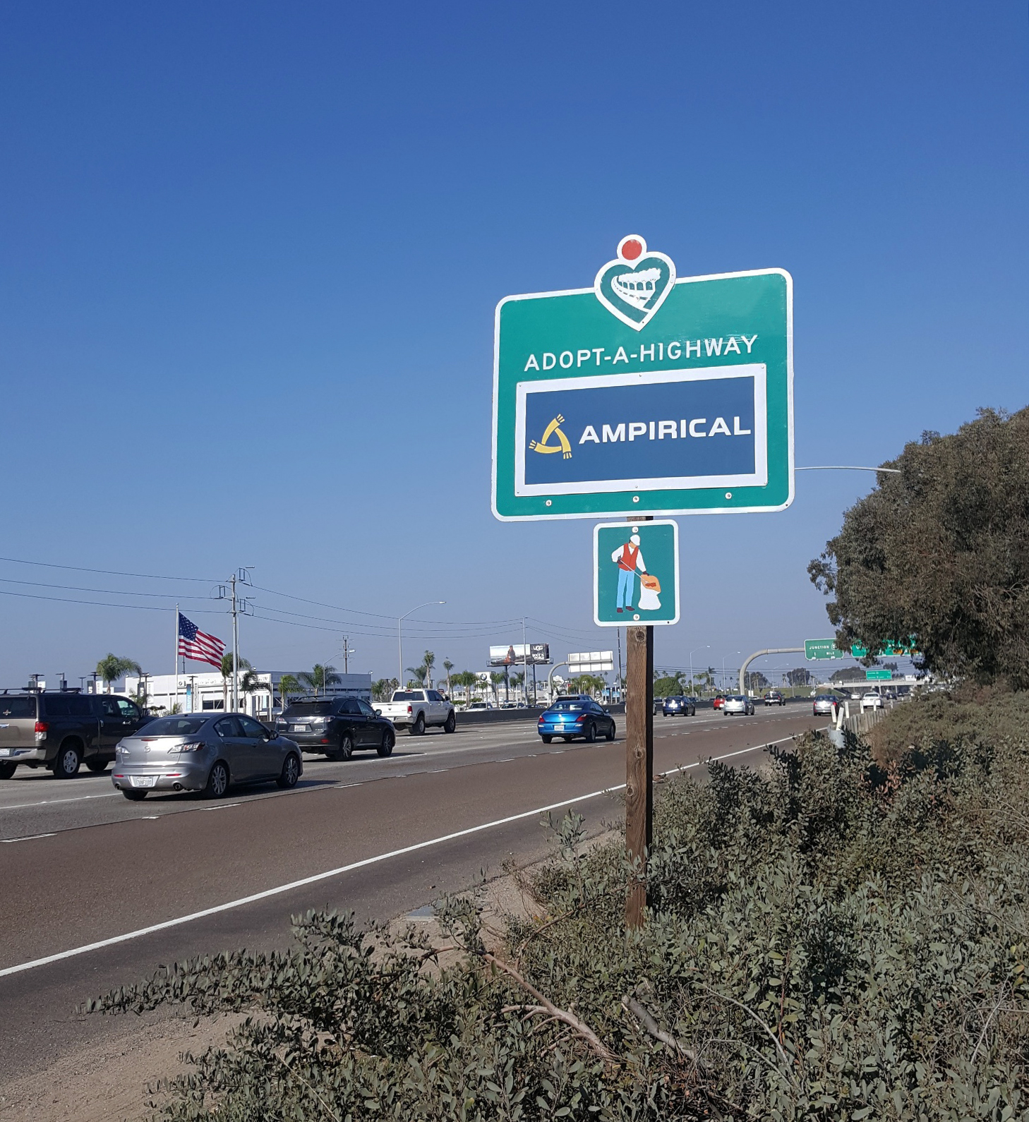 Amprical is the newest member of the California Adopt A Highway Program.