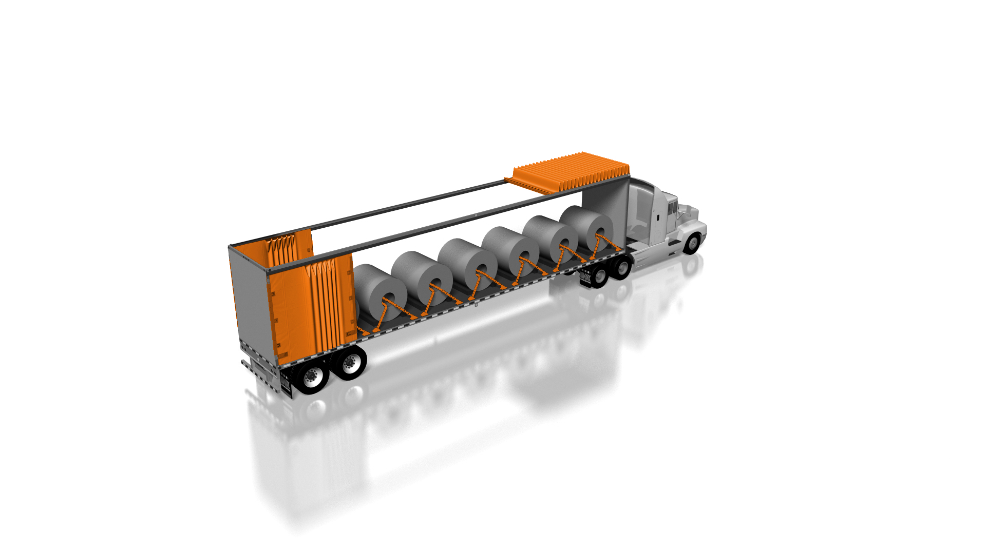 The Kin-Slider provides a 30-second opening advantage for those with chassis-mounted truck bodies that now use roll-up doors and traditional curtain-walled HD trailers.