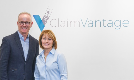Leo Corcoran, CEO of ClaimVantage and recently appointed Global Head of Sales and Marketing, Stacy Varney