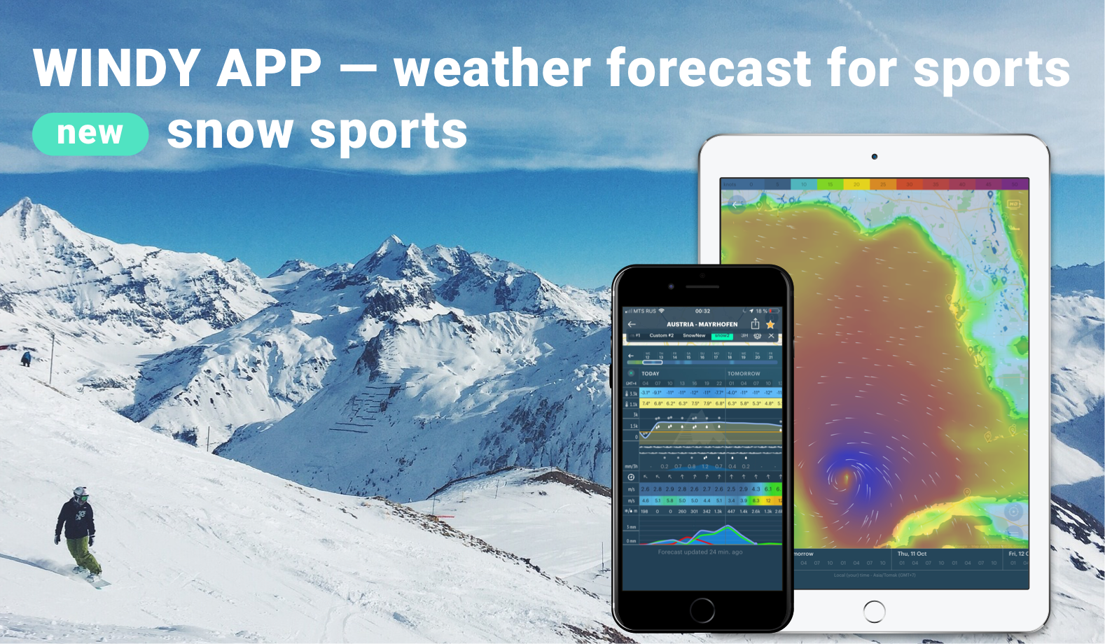 WINDY APP Introduces Snow Profile, Customizable Weather Forecast for ...