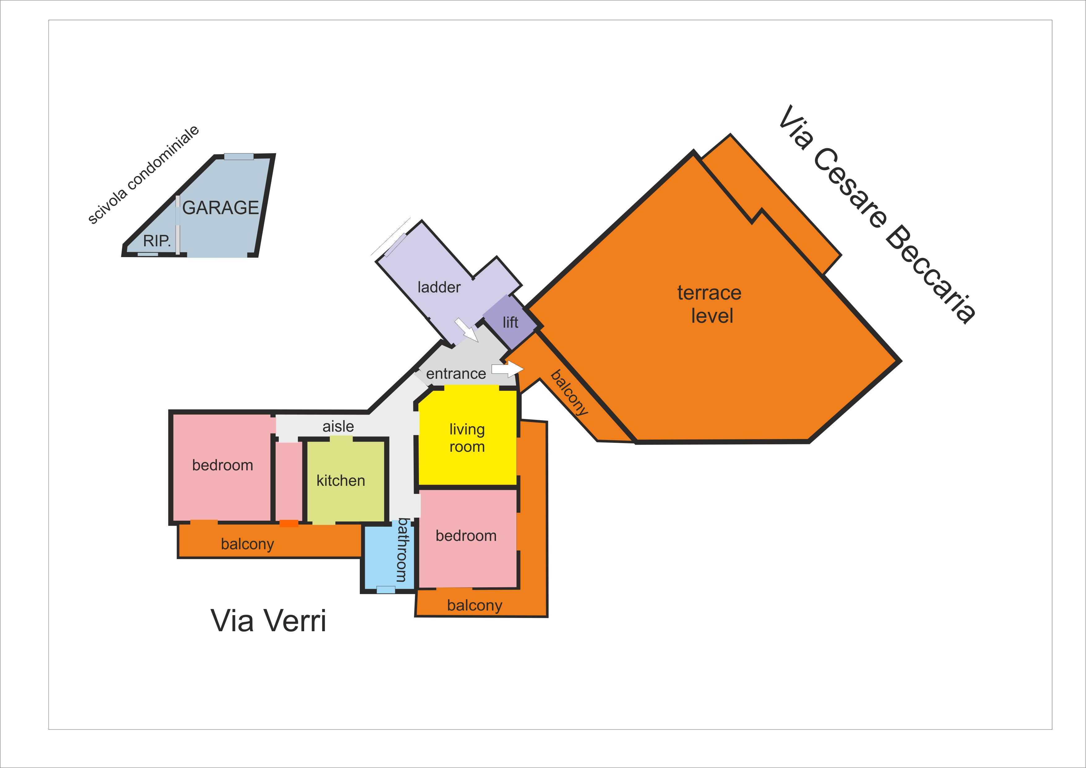 Map of the penthouse