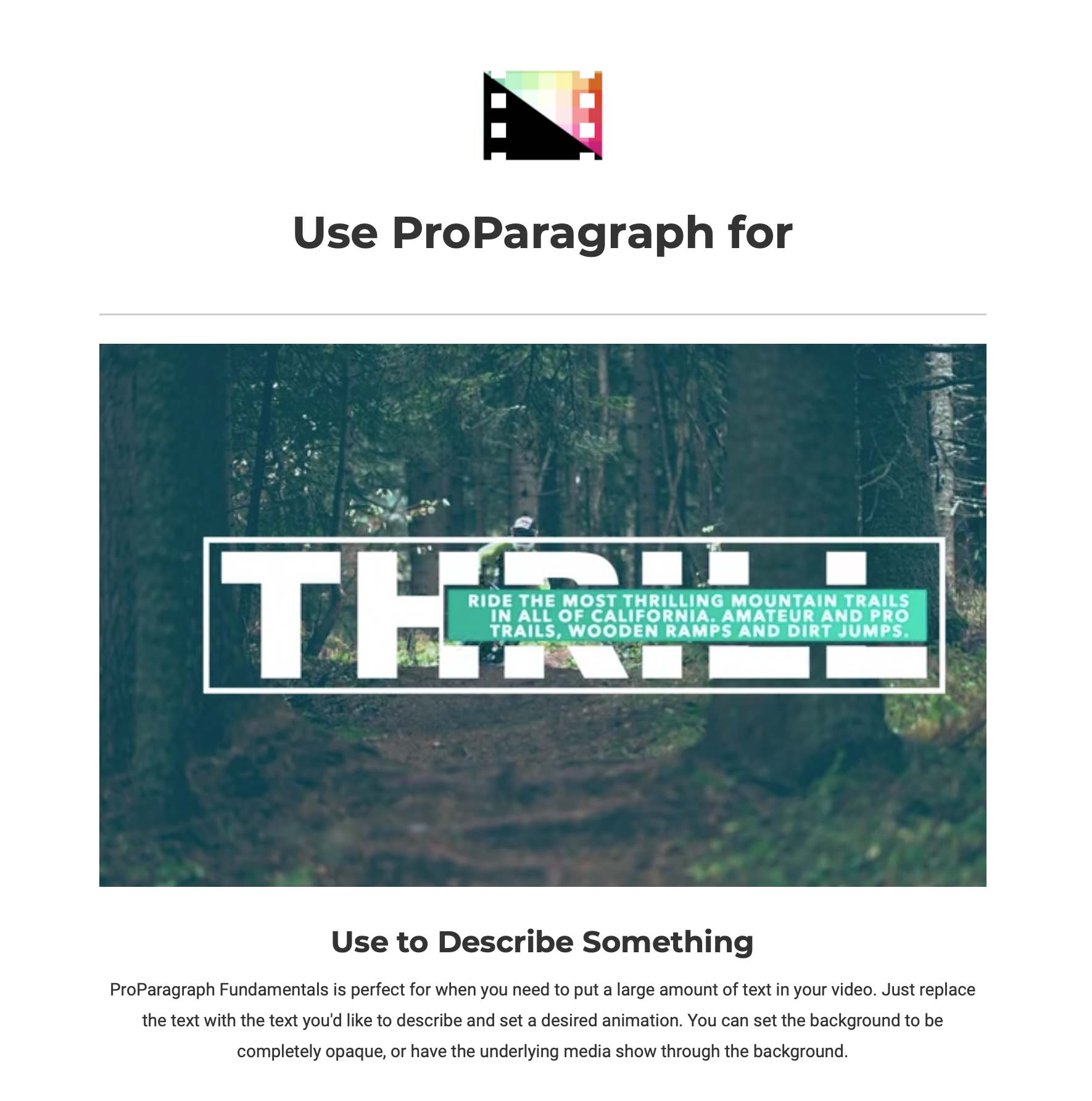 Pixel Film Studios - ProParagraph Fundamentals - FCPX Plugins