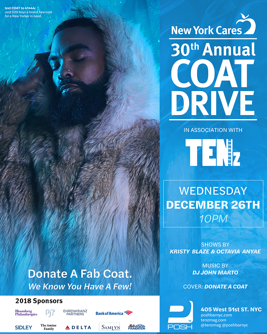 NYC Cares x TENz Coat Drive Campaign