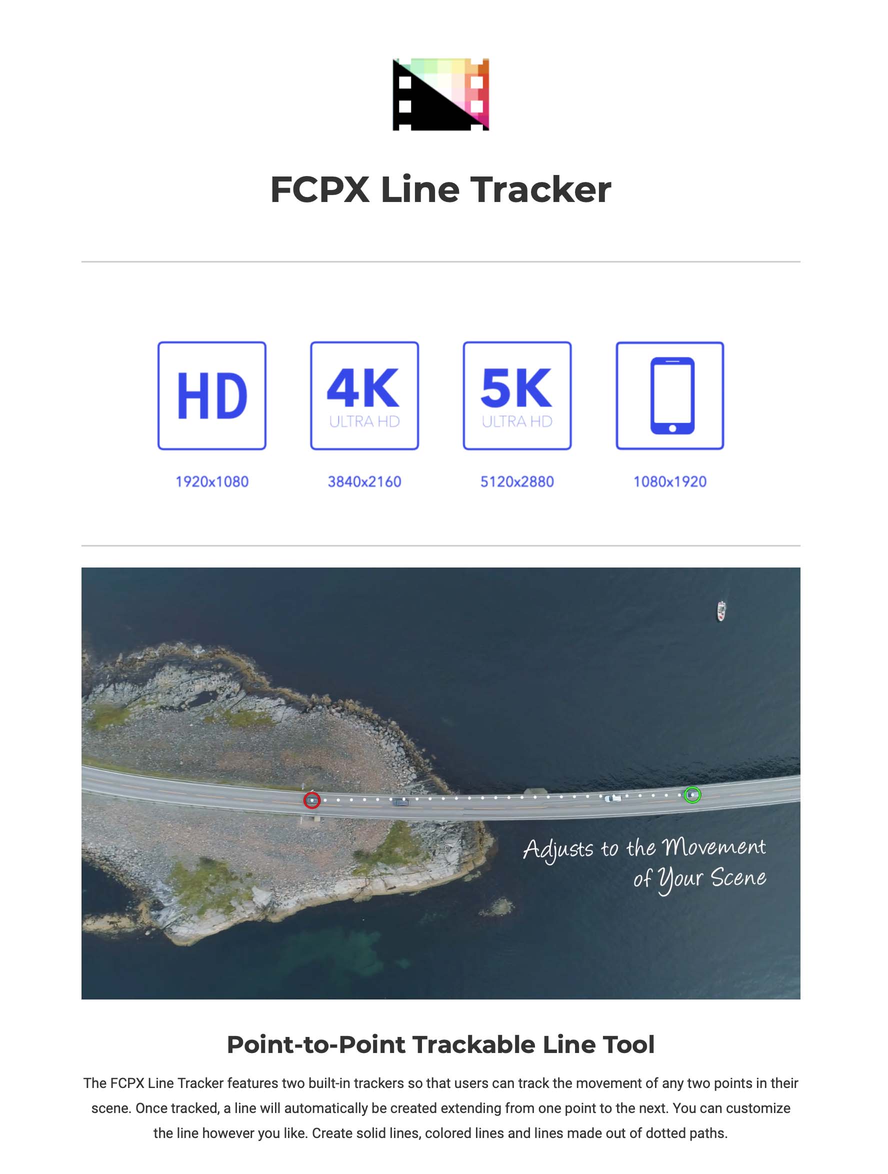 Pixel Film Studios - FCPX Line Tracker - FCPX Plugins