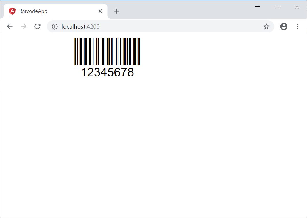 Angular Barcode