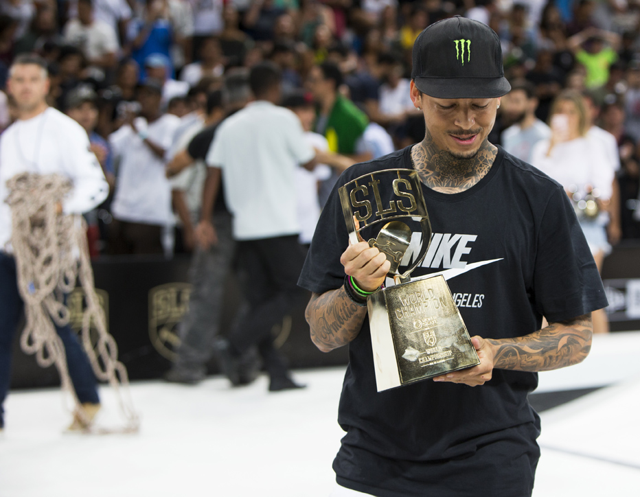 Monster Energy’s Nyjah Huston Takes 1st Place at the 2018 SLS World Championship in Rio de Janeiro
