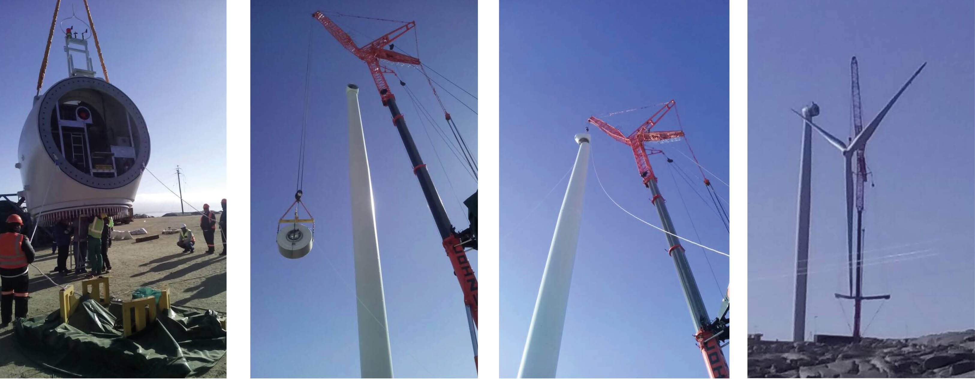 Built on Penetron: Each of the Ombepo Wind Farm turbines stands 80 m (over 260-feet) tall, with three blades and a single generator, all secured to a PENETRON ADMIX-treated concrete foundation.