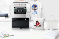 Photo of Roland's new VersaSTUDIO BT-12 direct-to-garment printer.