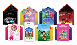 Kids Character Online Invitations