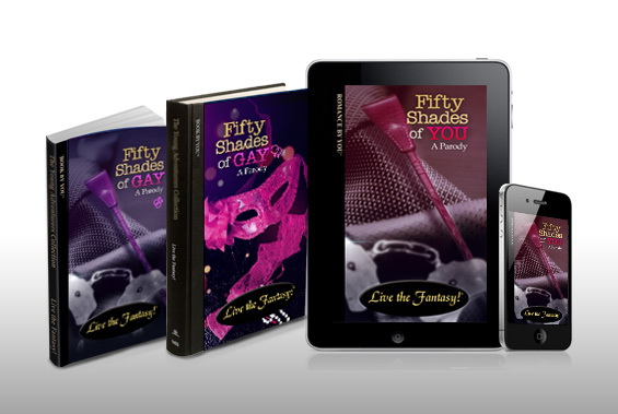 'Fifty Shades of Gay' personalized novels for gay and lesbian couples.