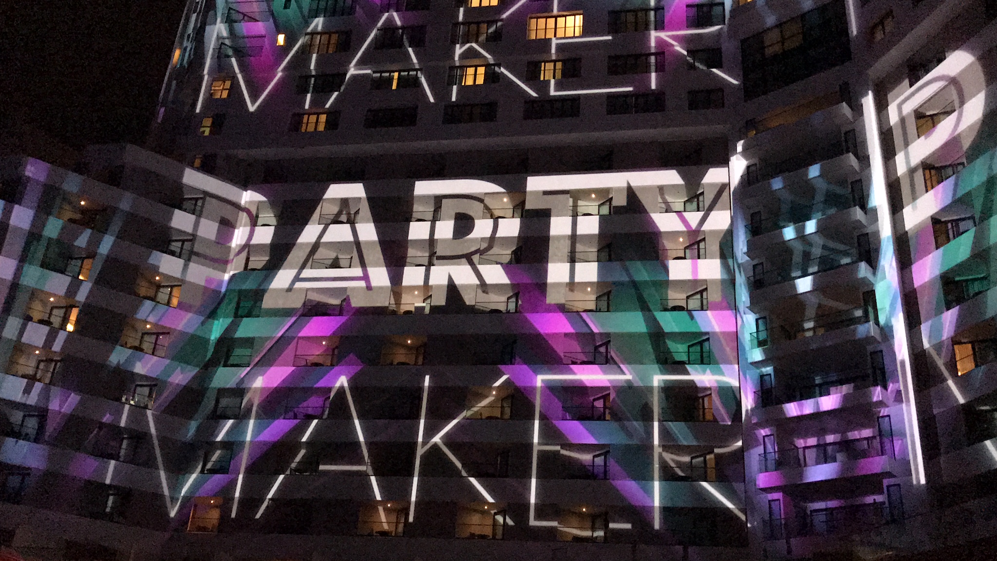 Melody Maker Party Maker Hotel & Resort laser light show!