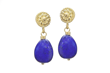 Floral Twist Earrings with Lapis Lazuli by Christina Malle