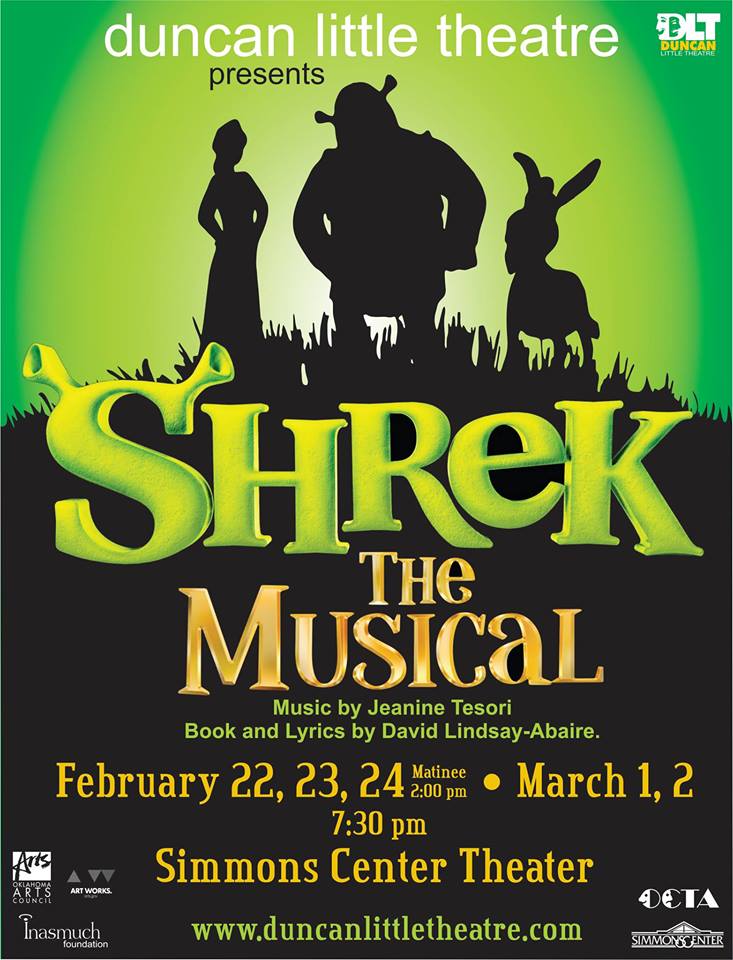 Duncan Little Theatre to Perform Shrek the Musical, in Duncan, the ...