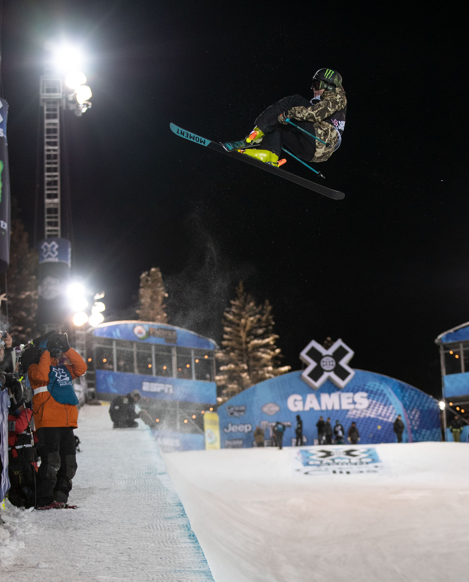 Monster Energy's David Wise Takes Silver in Men's Ski SuperPipe at X Games Aspen 2019