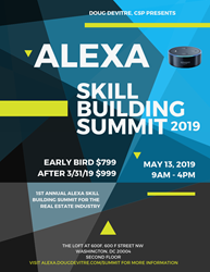 Learn How to Program Your Own Amazon Alexa Skill at the First Ever Alexa Skill Building Summit Specific to the Real Estate Industry
