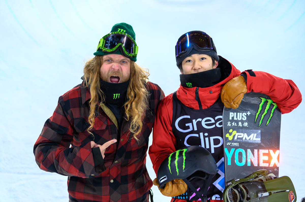 Monster Energy's Luke Trembath (The Dingo) and Monster Energy's Newest Snowboarder Yuto Totsuka