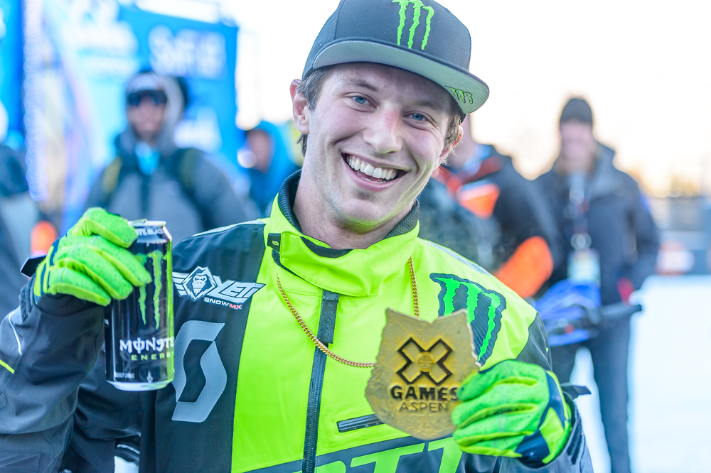 Monster Energy's Cody Matechuk Takes Gold in Snow BikeCross at X Games Aspen 2019