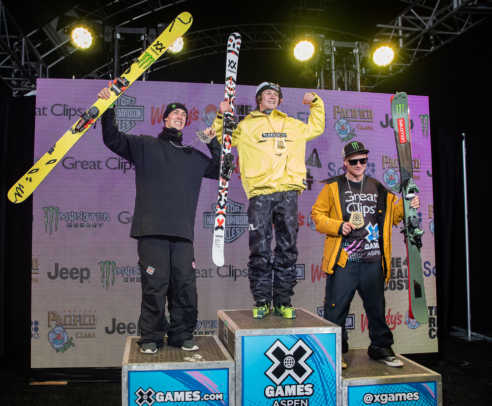 Monster Energy's Alex Beaulieu-Marchand and James Woods Takes Silver and Bronze in Men's Ski Big Air at X Games Aspen 2019