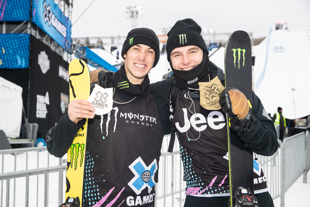 Monster Energy's Alex Beaulieu-Marchand and Ferdinand Dahl Take Silver and Bronze in Men's Ski Slopestyle at X Games Aspen 2019