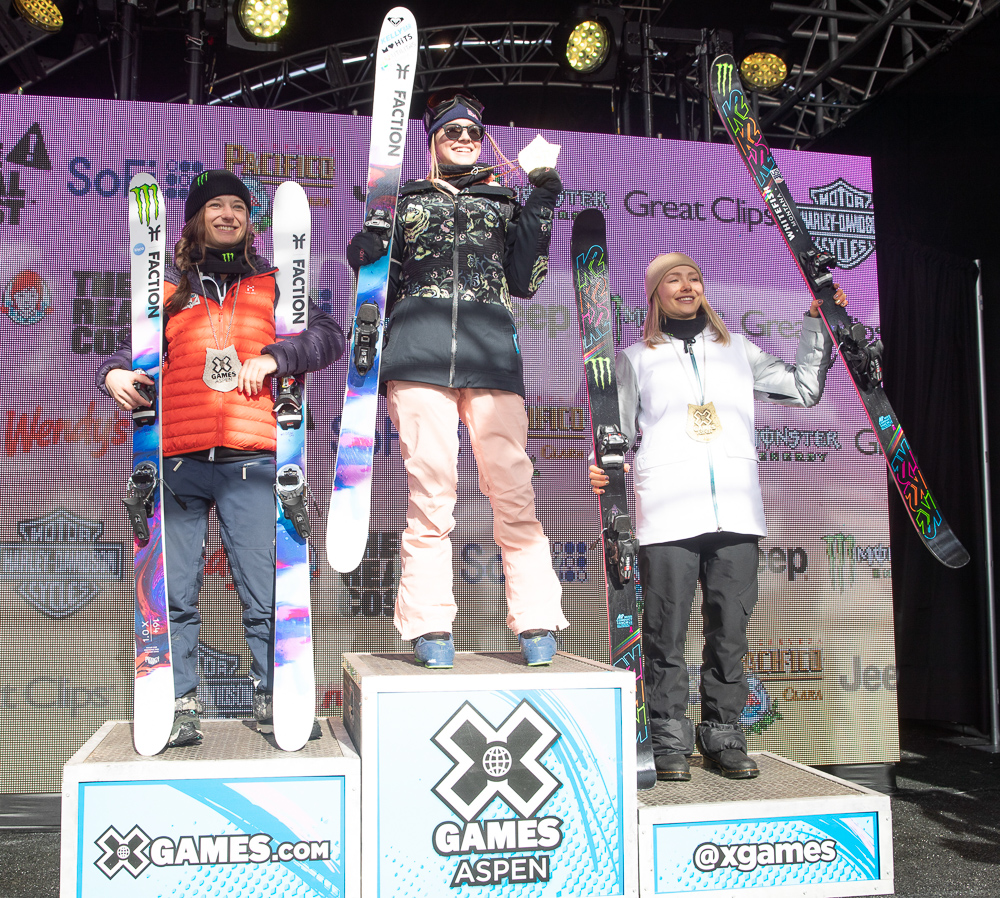 Monster Energy's Sarah Hoefflin and Maggie Voisin Take Silver and Bronze in Women's Ski Slopestyle at X Games Aspen 2019