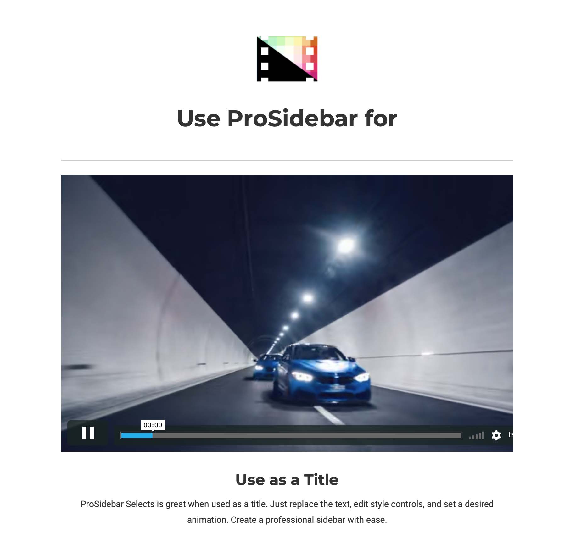 Pixel Film Studios - ProSidebar Selects - FCPX Plugins