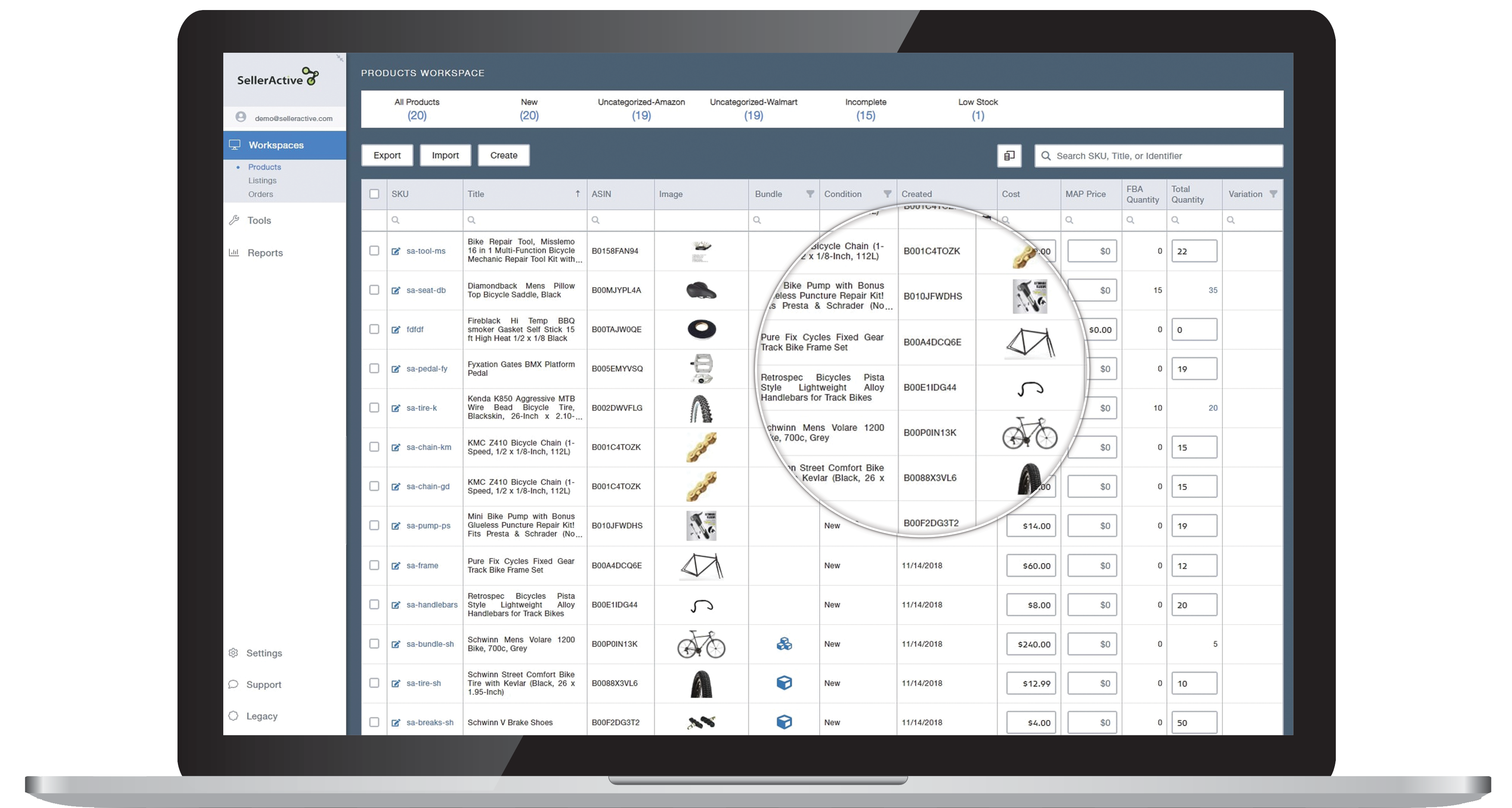 SellerActive's new Products Workspace for e-commerce sellers