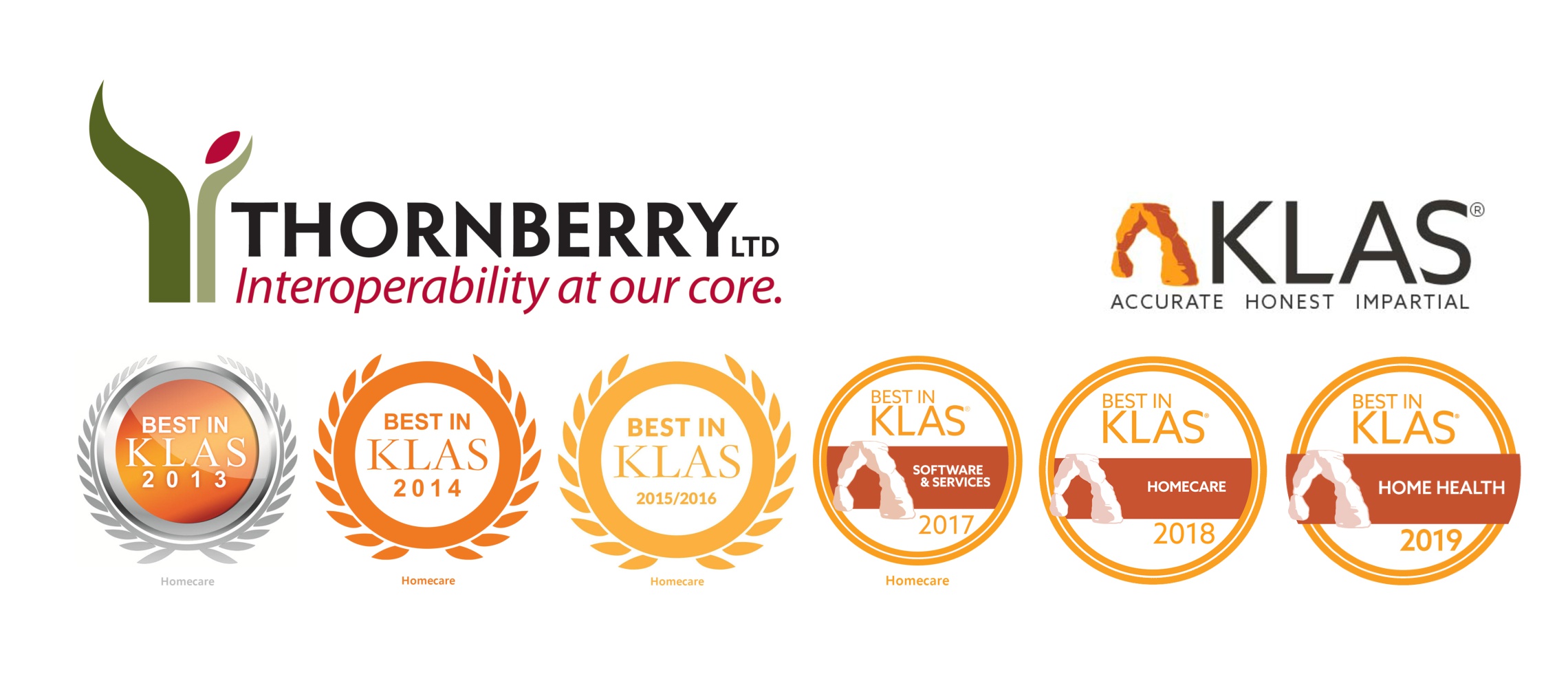 Thornberry Ltd. named Best in KLAS winner for Home Health for record-breaking six years in a row.