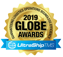 Logo for the 2019 GLOBE Awards for Transportation Logistics Excellence - This year's honorees, Tyson Foods, Castellini Group and Omnimax