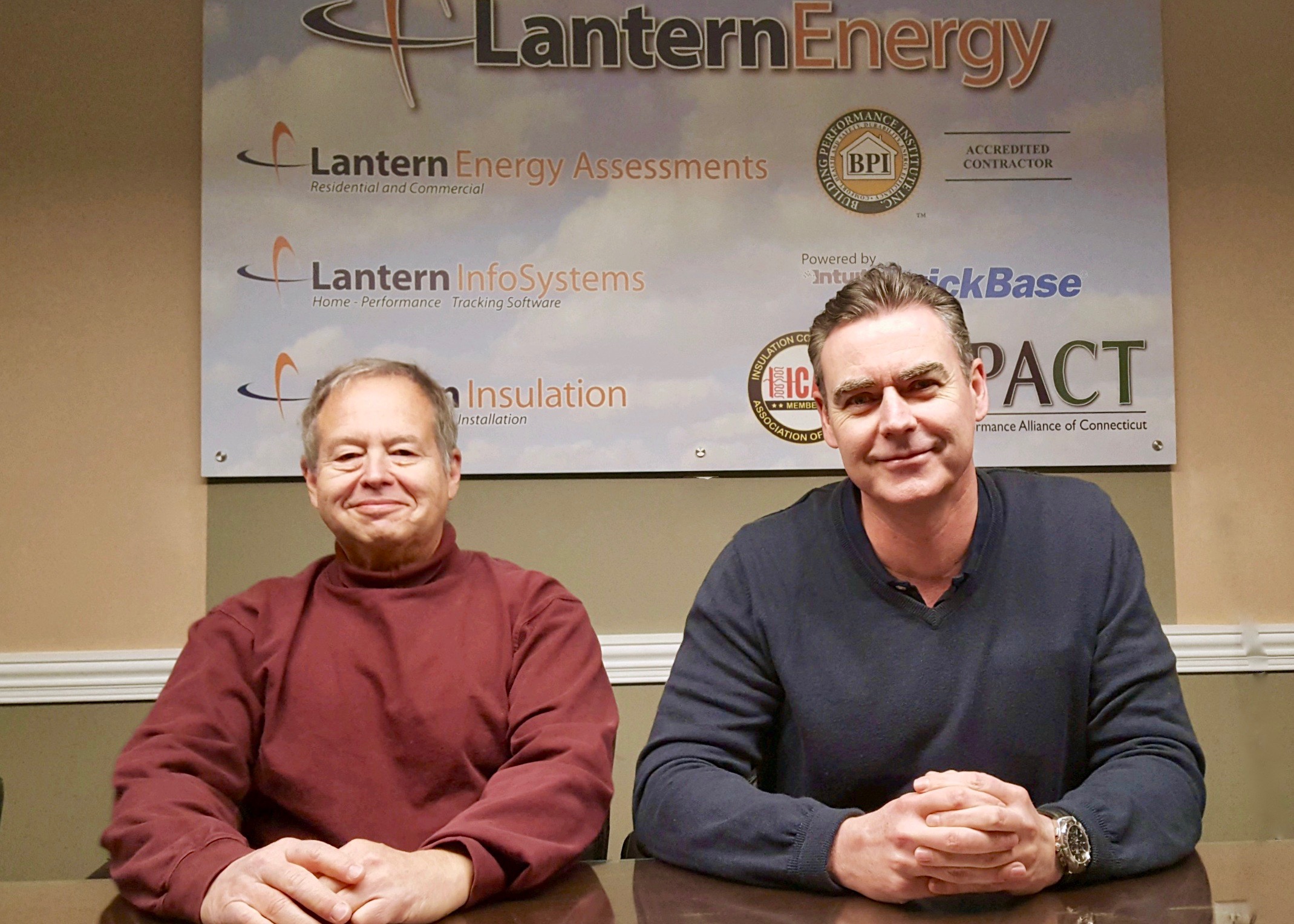 Lantern Energy Co-founders Craig Frenkel (L) and Peter Callan (R) celebrate 10 years in business.
