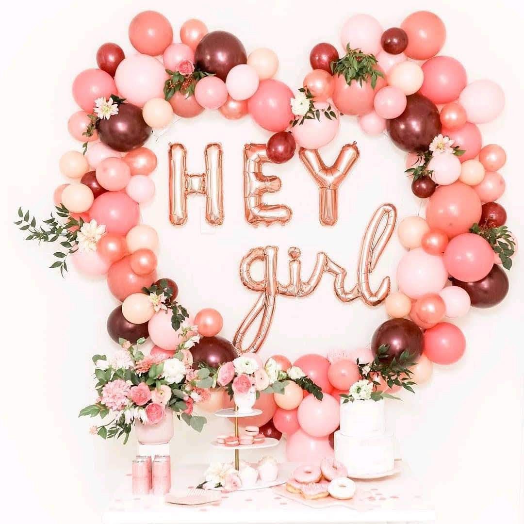 DIY Galentine's Party Balloons Backdrop Tutorial by Cakeandconfetti.com