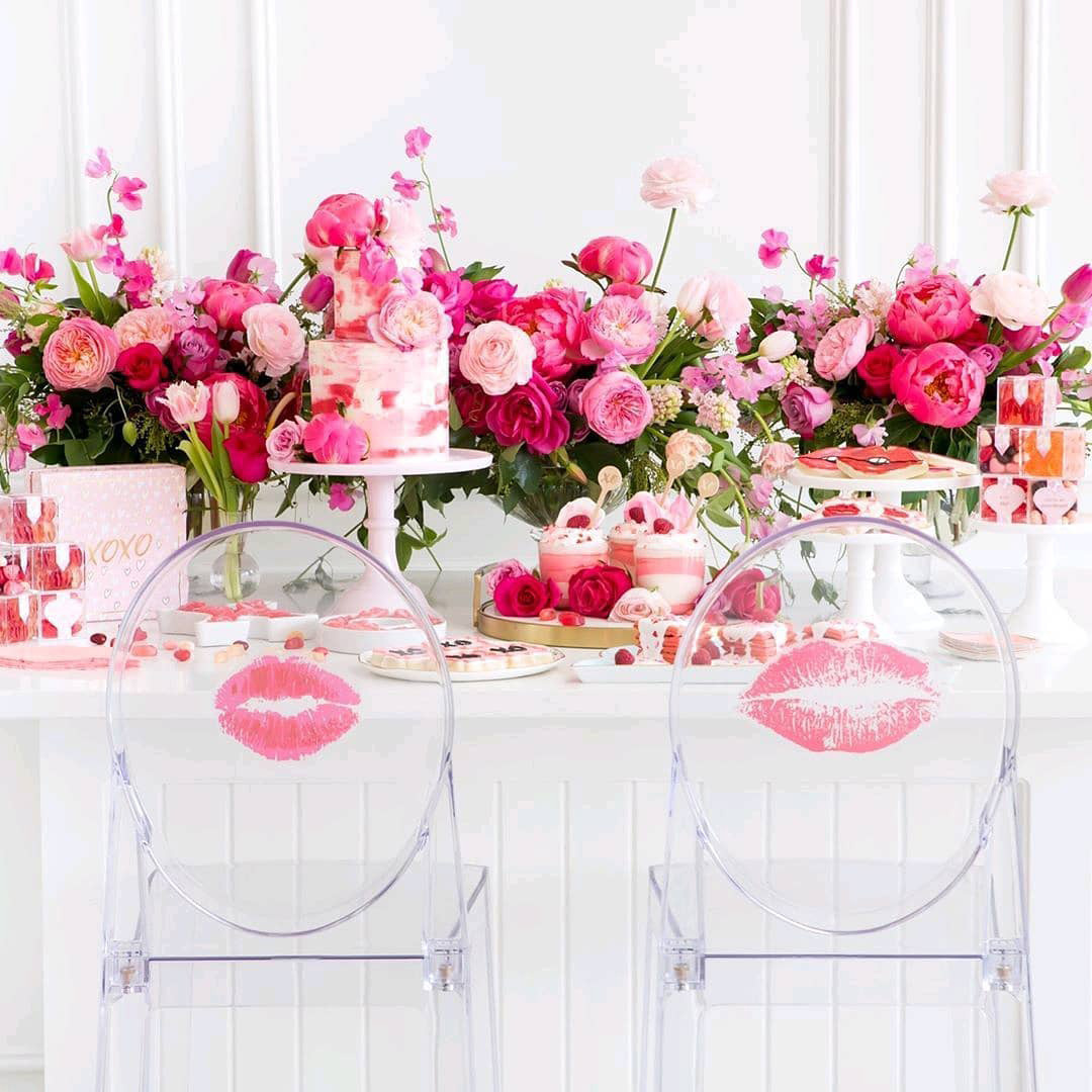 DIY Galentine's Tickled Pink Party in a Box Just Add Flowers