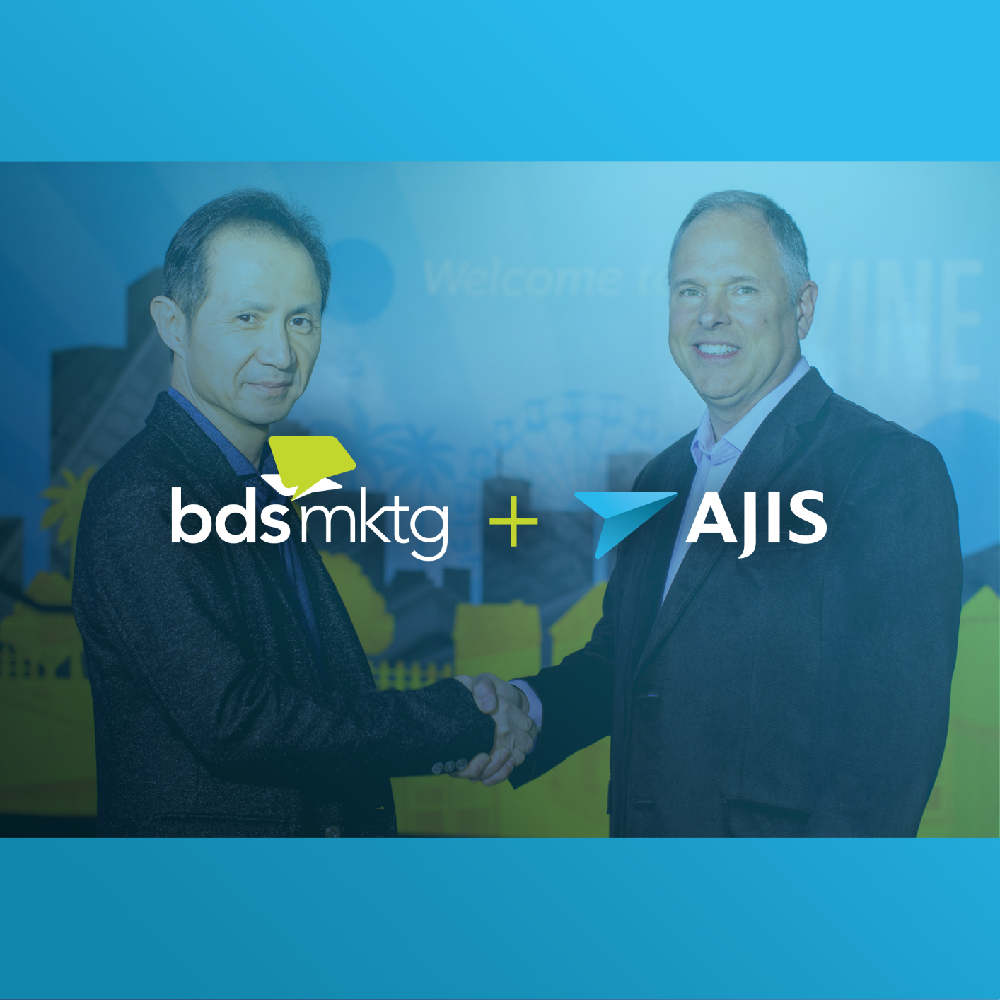 Mike Britton, President and Chief Strategy Officer for BDSmktg, with Akio Saito, President and CEO of AJIS Co., Ltd.