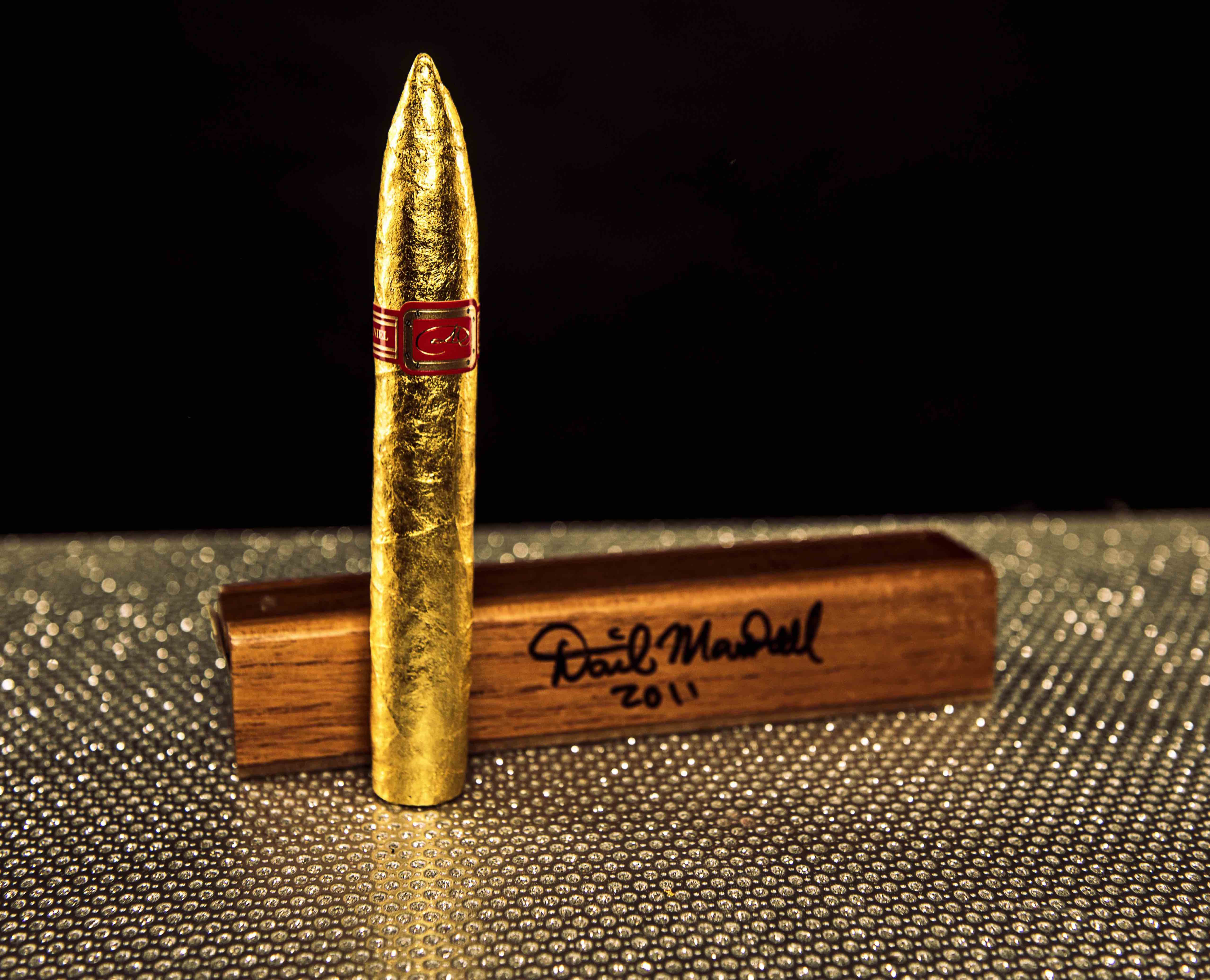 The Daniel Marshall 24kt Golden Torpedo Cigar