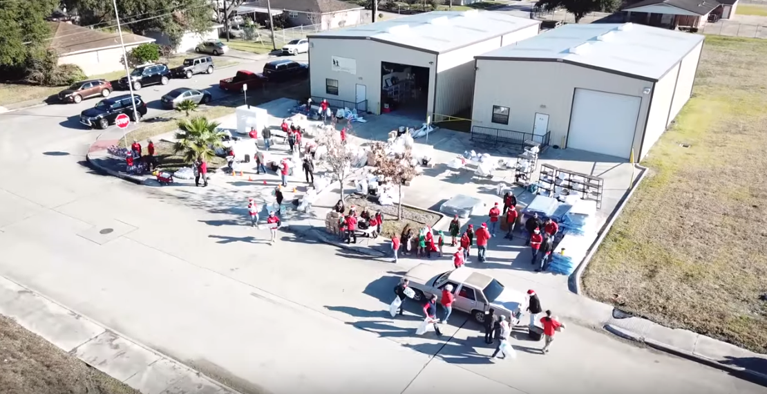 Aerial View of Adopt-A-Family Drive