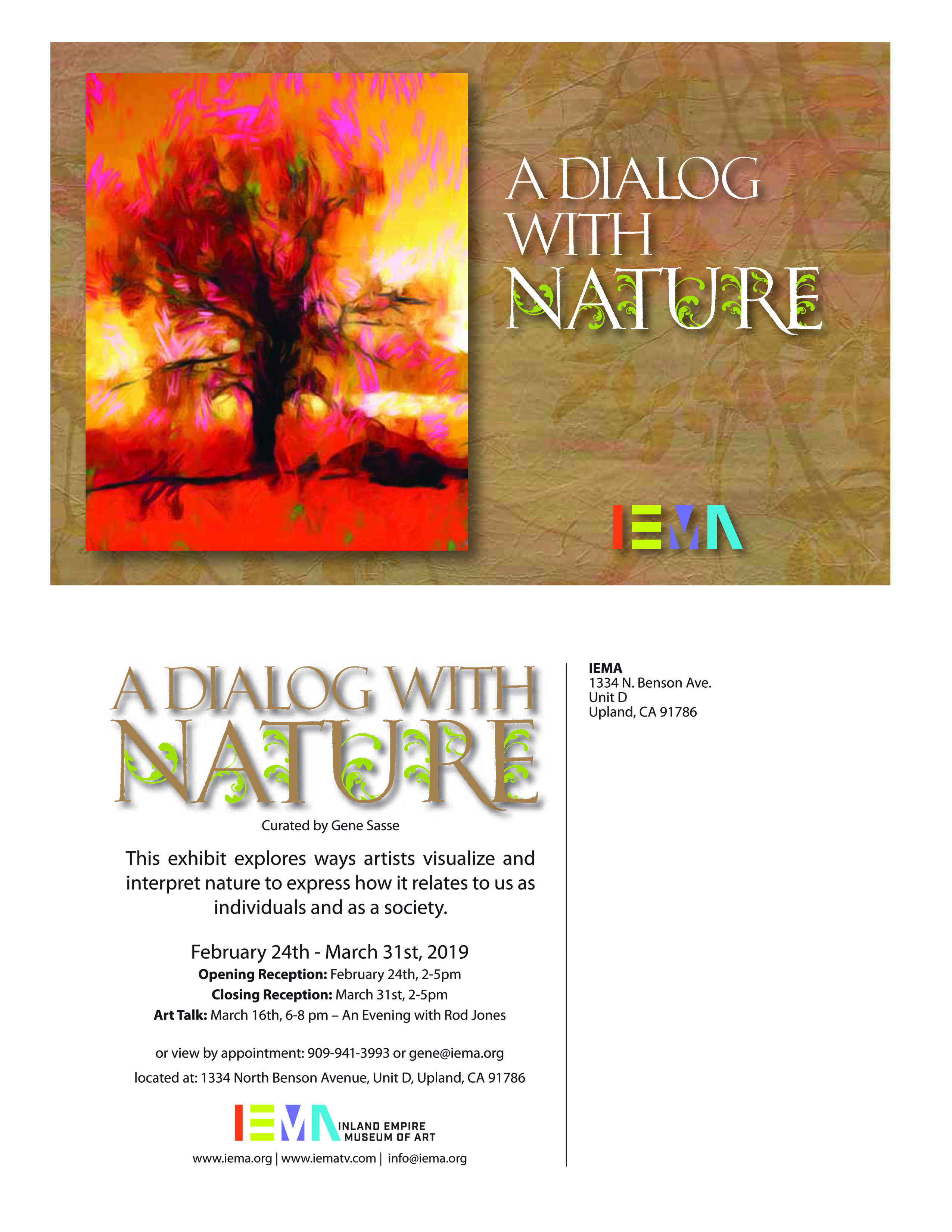 IEMA - Dialogue with Nature - February 24 - March 31, 2019