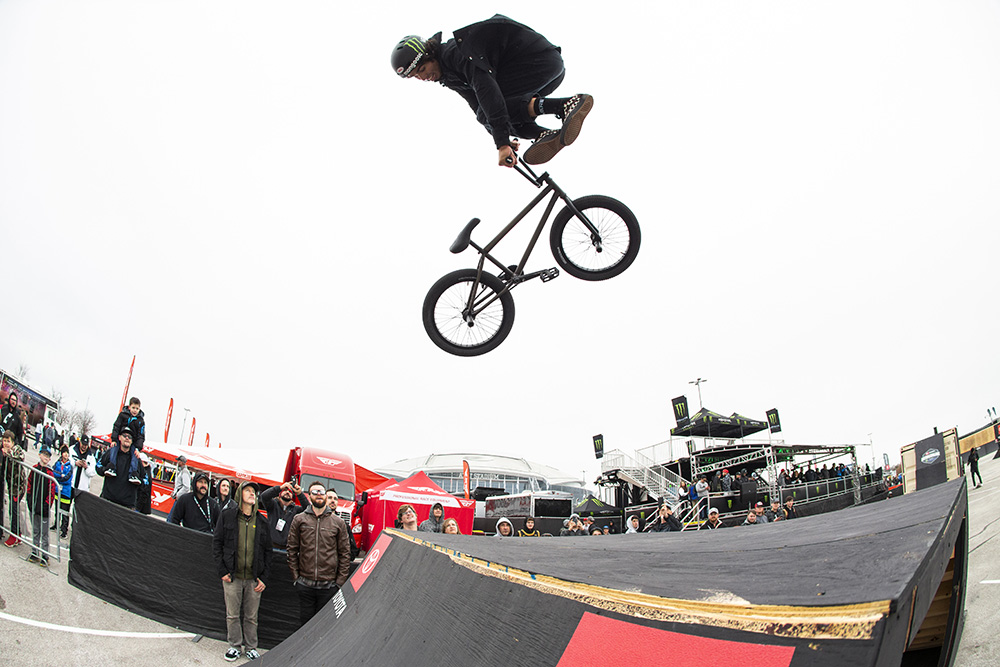 Monster Energy's Kevin Peraza at Toyota BMX Triple Challenge in Arlington, Texas