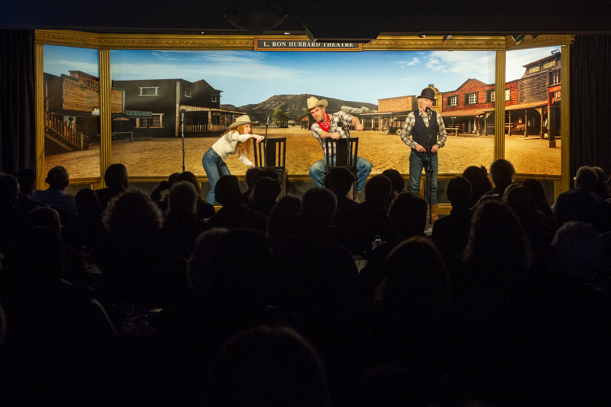 Over 120 guests attended the radio theatre production of “Ride ‘Em Cowboy” by L. Ron Hubbard.