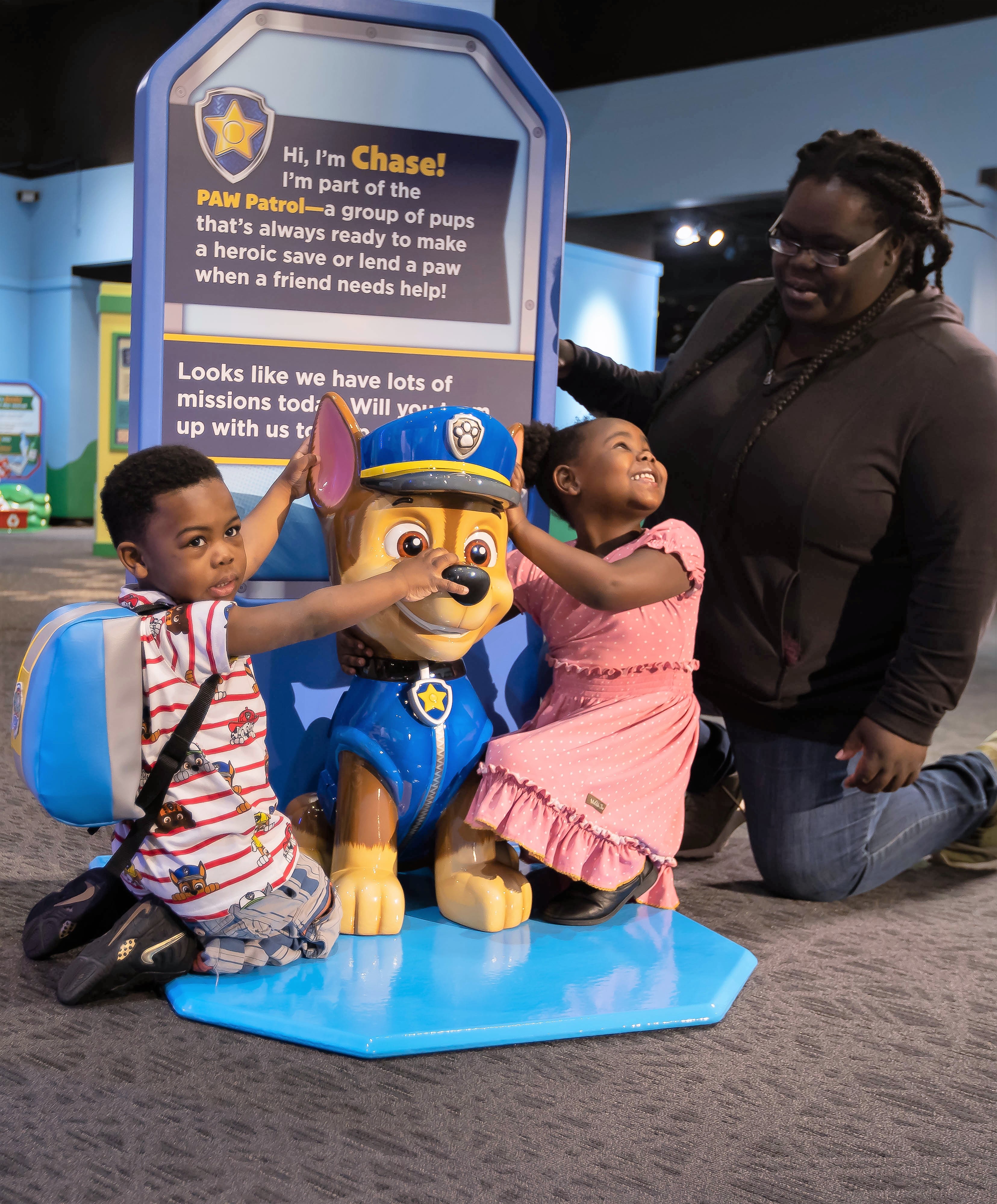 Chase is on the case at The Children's Museum of Indianapolis