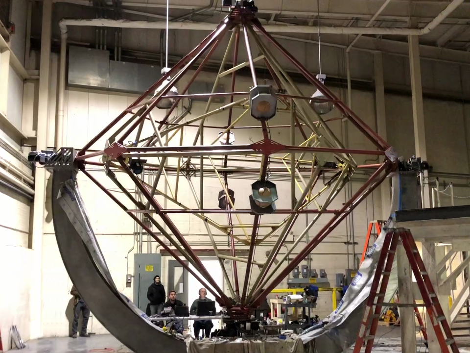The astronauts gyro trainer gimbal