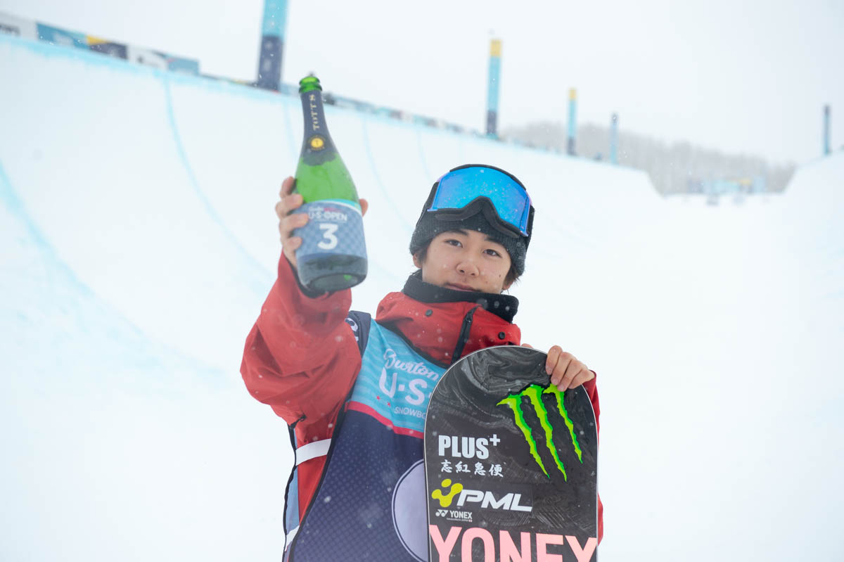 Monster Energy's Yuto Totsuka Takes Third in Men's Snowboard Halfpipe at the Burton US Open