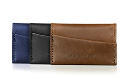 Minemo Wallet — sumptuous full-grain leather; three colors