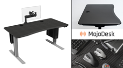 MojoDesk Grey Motorized Standup Desk - 4, 5 and 6 Ft Long - Testing MojoDesk