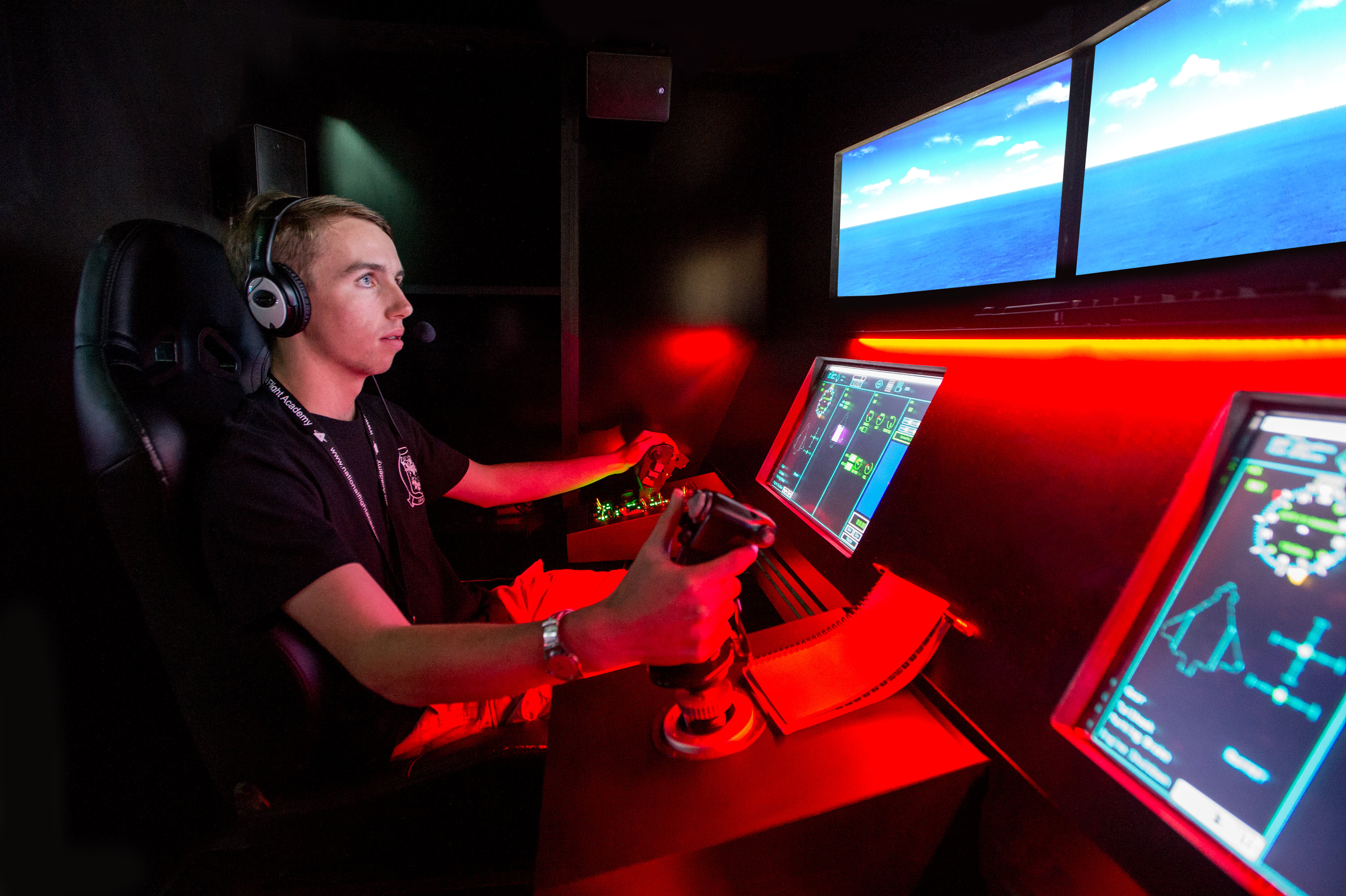 Attendees live aboard AMBITION, a state-of-the art program housed onboard a 102,000-square-foot virtual aircraft carrier.