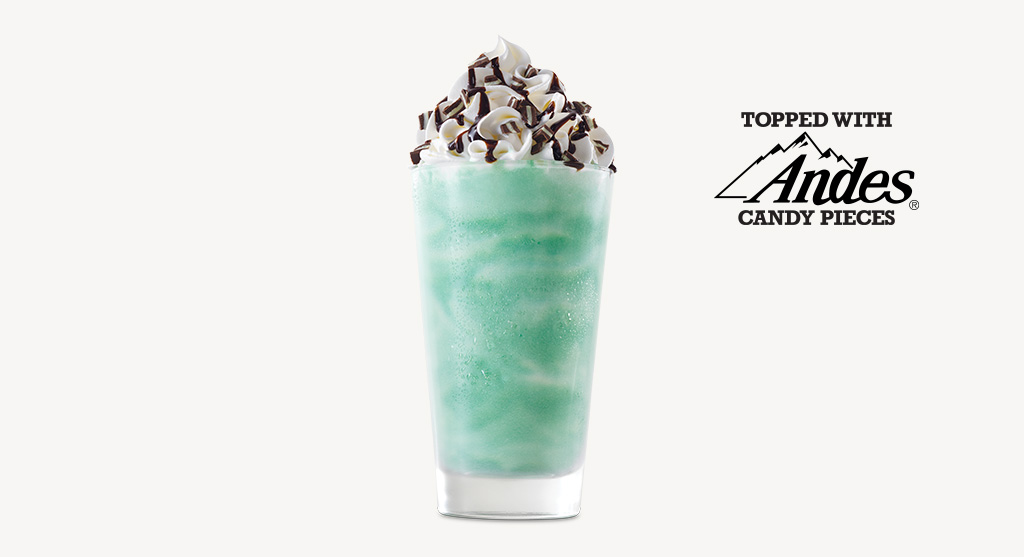 Arby's Andes Mint Milkshake for St Patty's Day