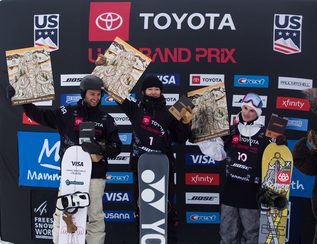 Monster Energy's Yuto Totsuka from Japan Claims 1st Place and 2018/19 Season Title in Men's Snowboard Halfpipe at FIS World Cup Finals at Mammoth Grand Prix
