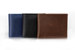Stratto Bifold Wallet — blue, black or brown, full-grain leather