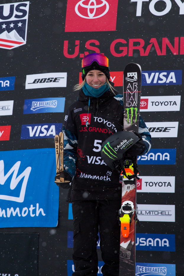 Monster Energy's Brita Sigourney Came in 6th Place in Halfpipe at Mammoth Grand Prix, but still wrapped up her season as the 2019 National Champion in Women’s Halfpipe