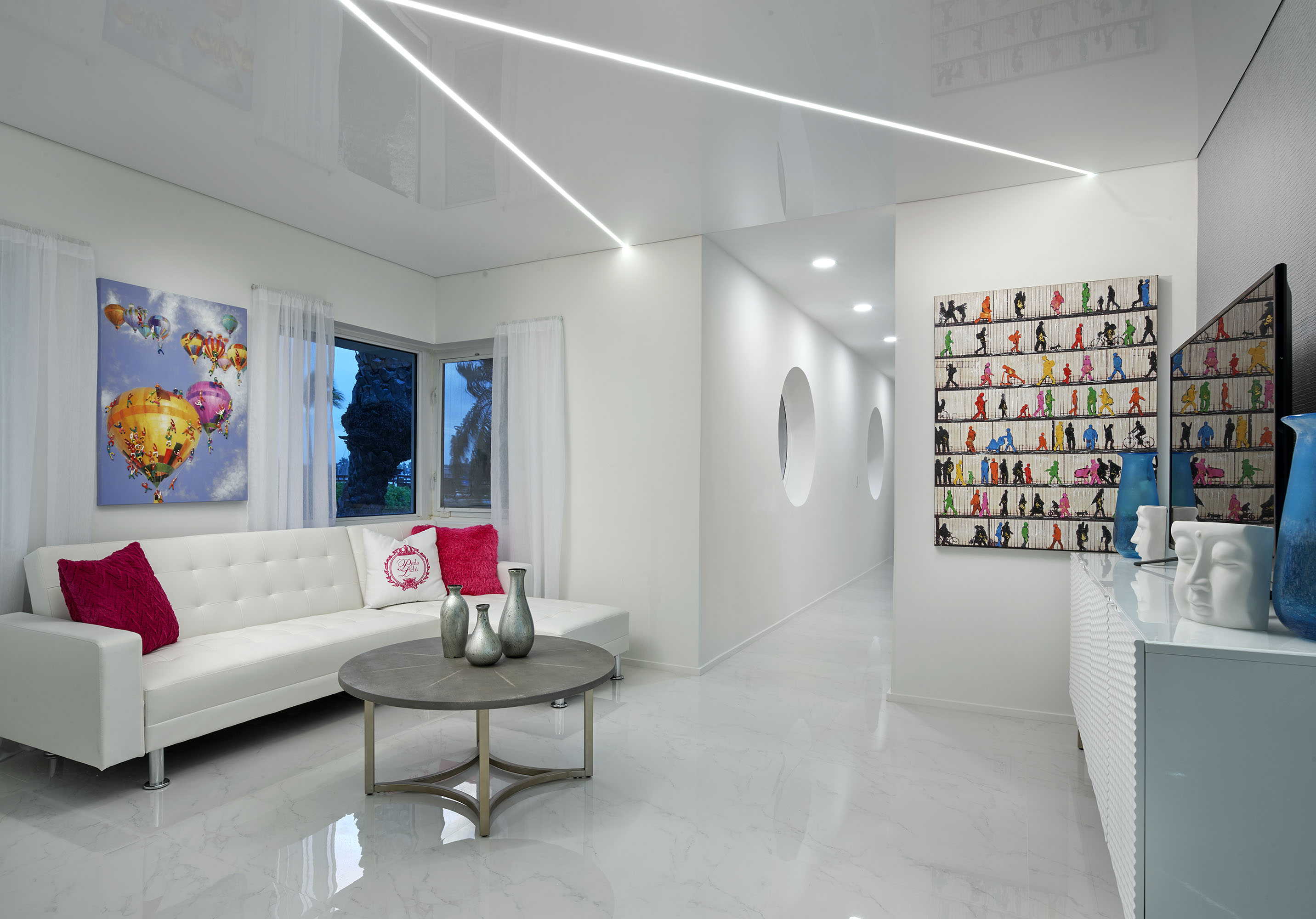 Den, Al Capone House, Fort Lauderdale. Interiors by Perla Lichi, ASID