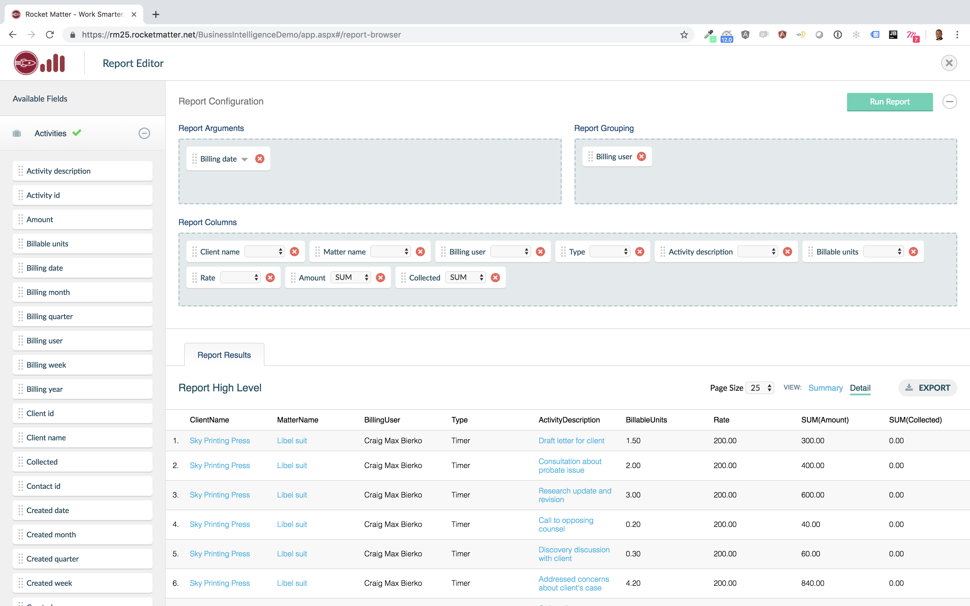 Introducing Rocket Matter Business Intelligence
